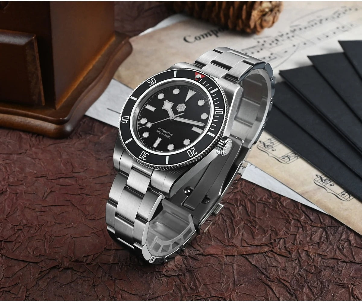 San Martin 40mm Retro Men Diver Watch NH35 Mechanical SN0008