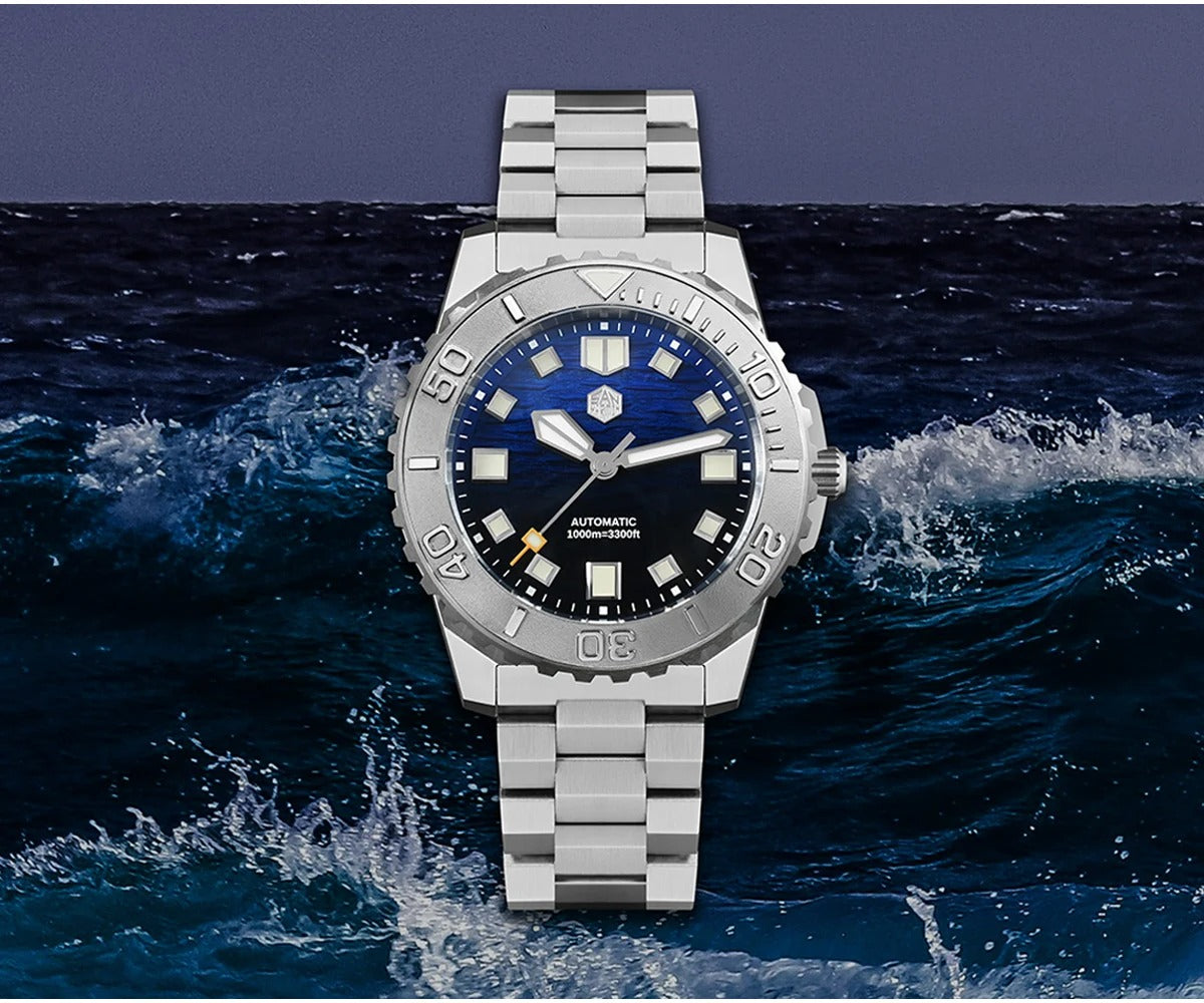 San Martin 1000m Deep Waterproof 43mm Men Diver Watch SN0147