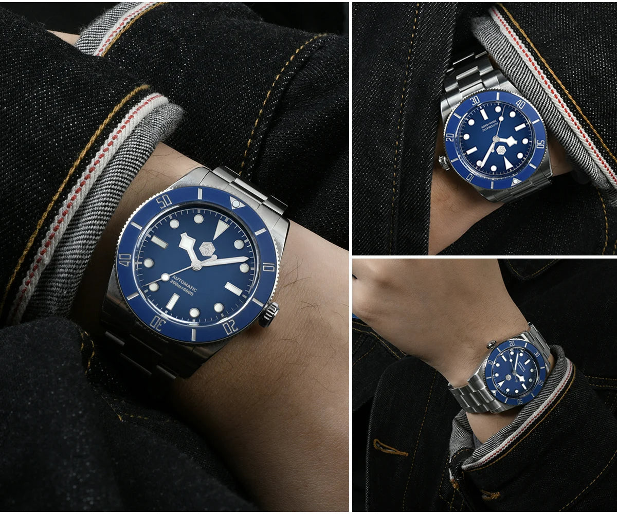 San Martin New 37mm BB54 Vintage Diver Watch SN0138G
