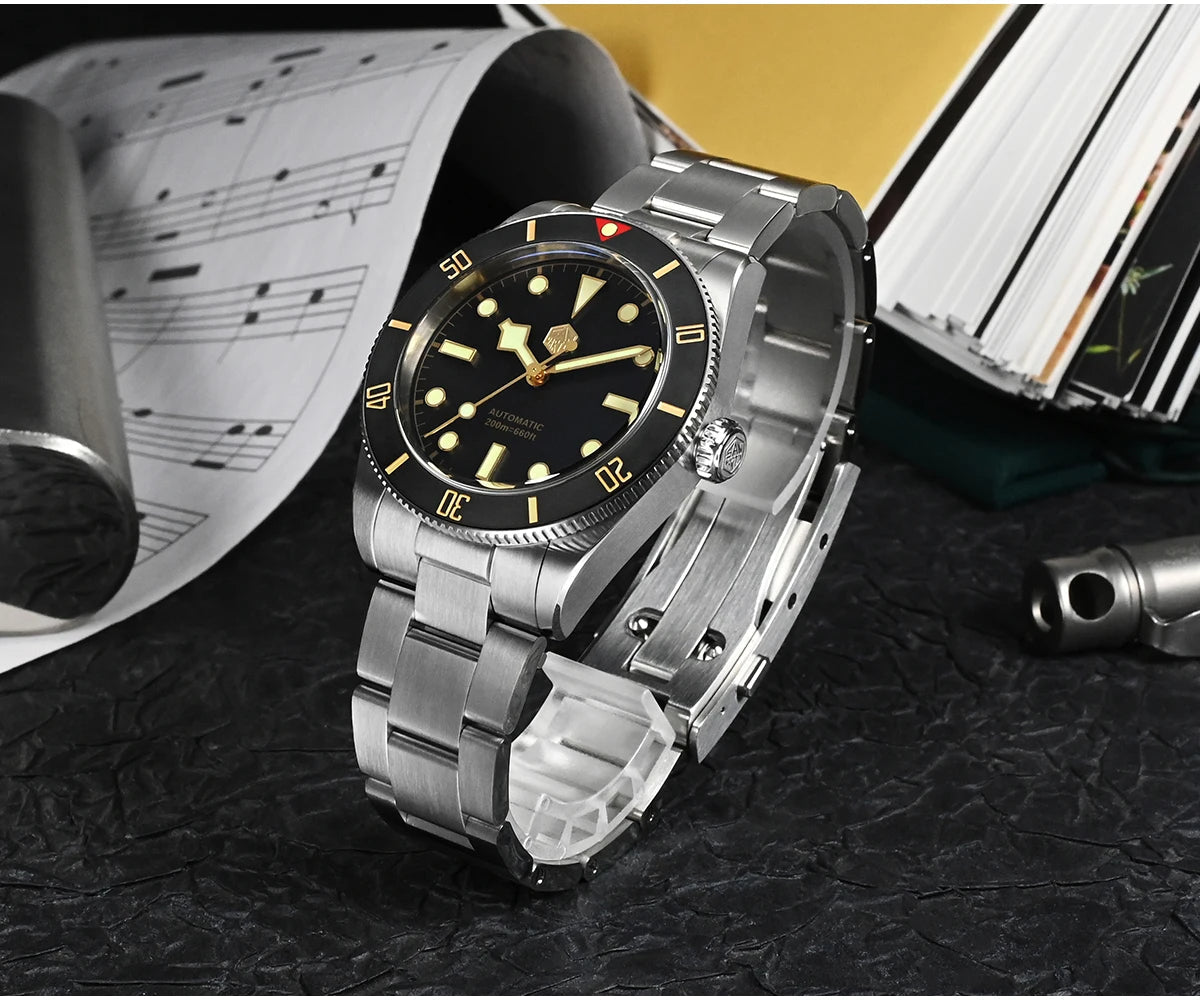 San Martin New 37mm BB54 Vintage Diver Watch SN0138G