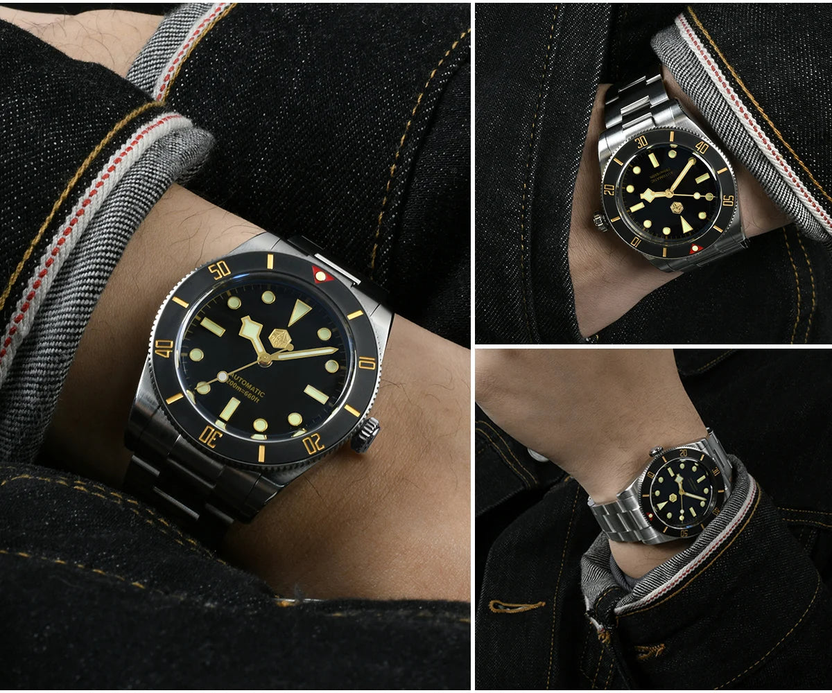 San Martin New 37mm BB54 Vintage Diver Watch SN0138G