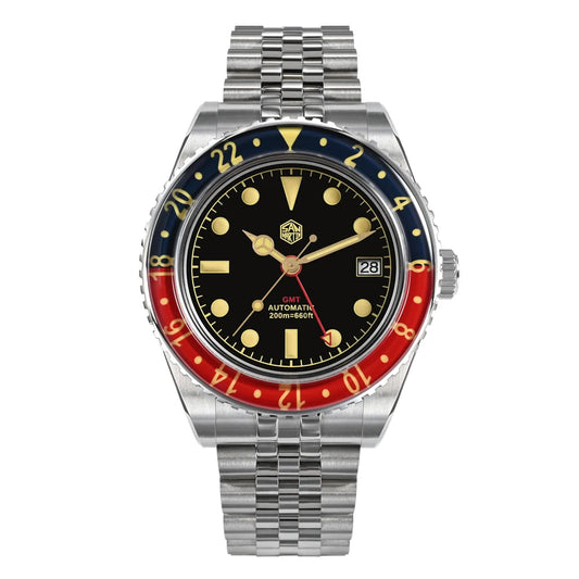 San Martin Vintage NH34 GMT Watch SN005-B1
