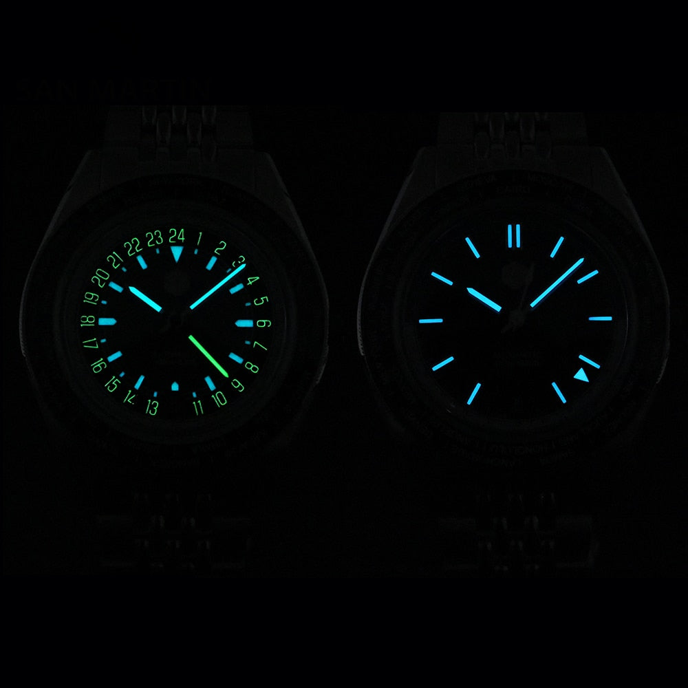 San Martin World Timer NH34 GMT Watch SN0116-G2