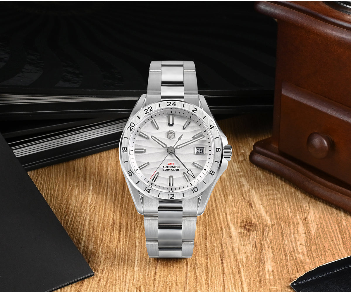 San Martin  New NH34 39mm GMT Watch SN0129