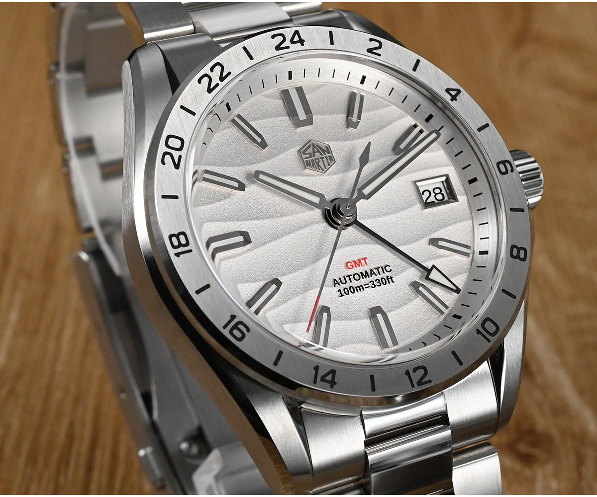 ★EU warehouse★San Martin NH34 39mm GMT Watch SN0129