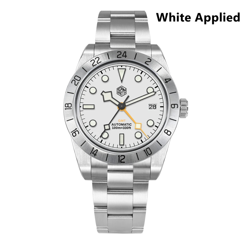 ★US Warehouse★San Martin 39mm BB NH34 GMT Watch SN0054-GE