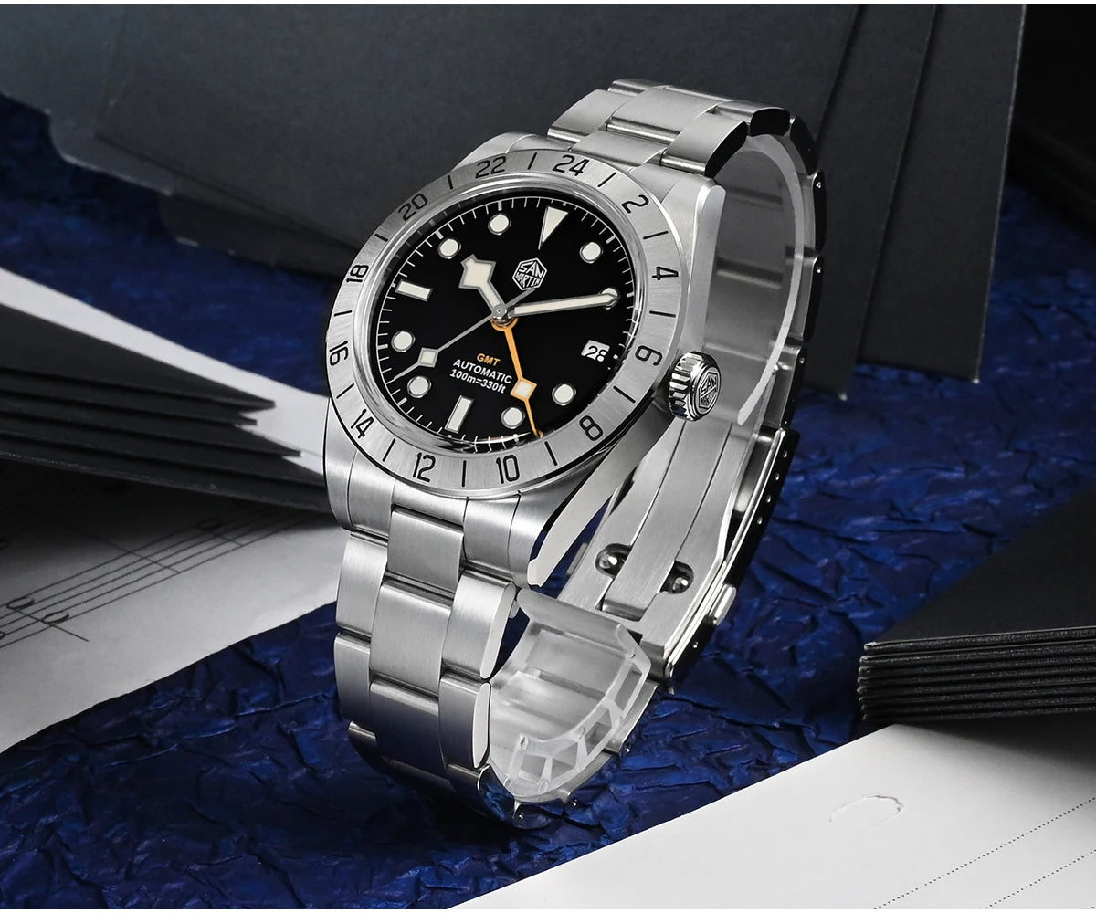 ★US Warehouse★San Martin 39mm BB NH34 GMT Watch SN0054-GE