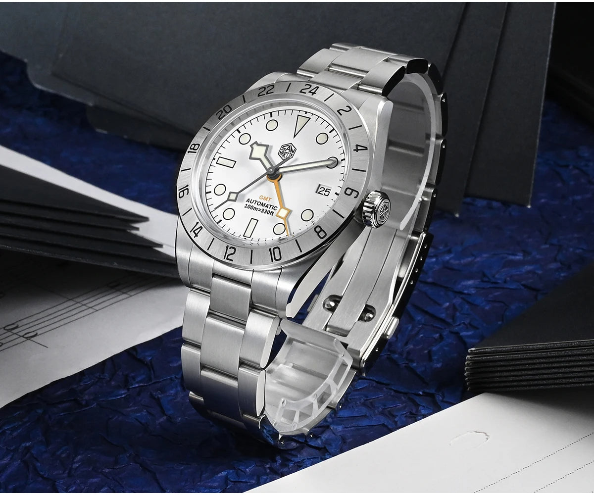 ★US Warehouse★San Martin 39mm BB NH34 GMT Watch SN0054-GE