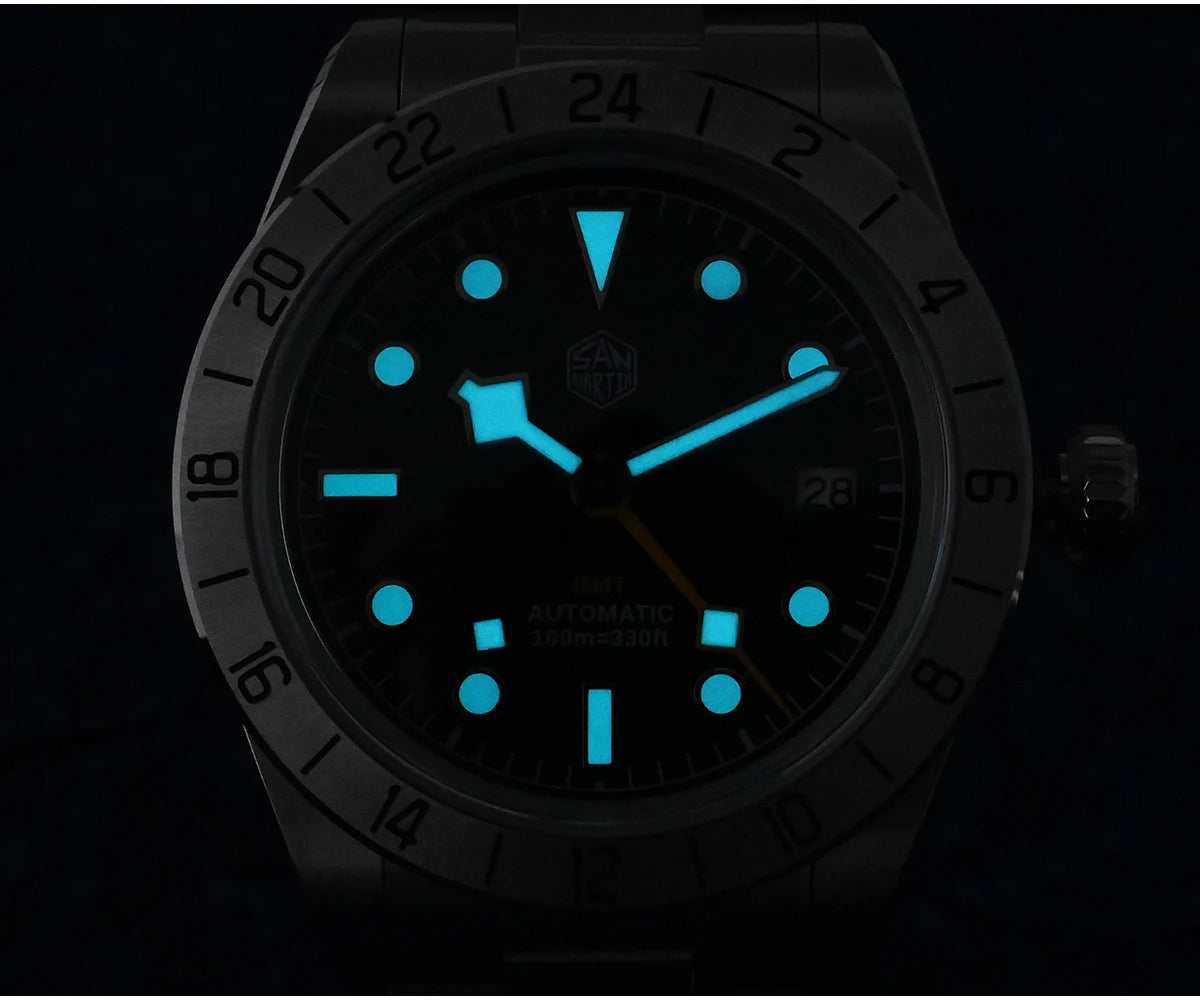 San Martin 39mm BB NH34 GMT Watch SN0054E