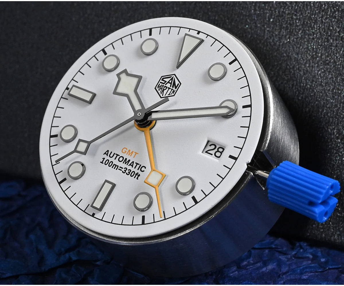 ★US Warehouse★San Martin 39mm BB NH34 GMT Watch SN0054-GE