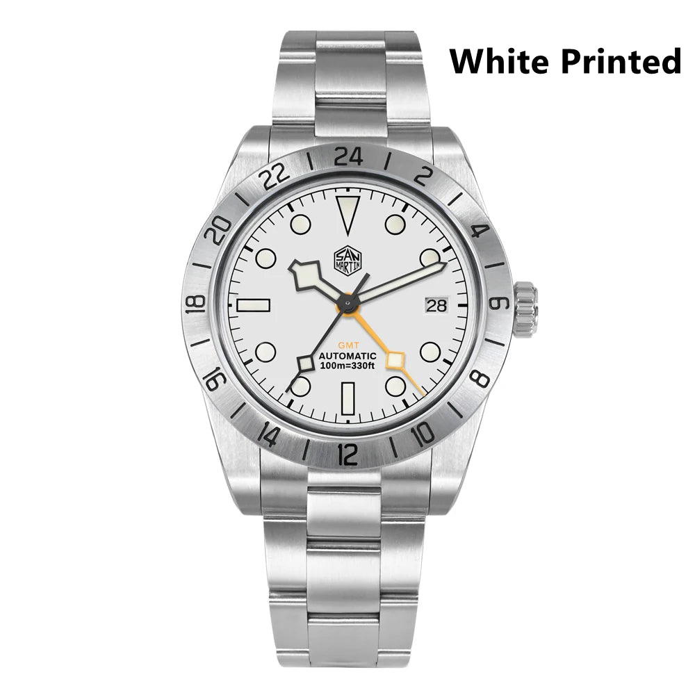 ★US Warehouse★San Martin 39mm BB NH34 GMT Watch SN0054-GE
