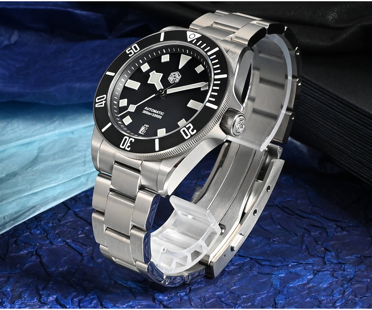 Watchdives x San Martin Titanium 39mm Dive Watch SN0121T-GB - Simple Chapter Ring