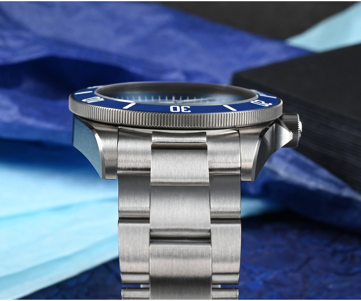 Watchdives x San Martin Titanium 39mm Dive Watch SN0121T-GB - Simple Chapter Ring