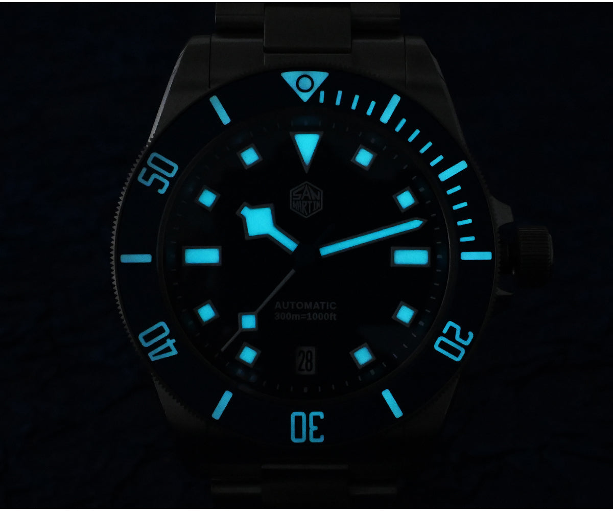 Watchdives x San Martin Titanium 39mm Dive Watch SN0121T-GB - Simple Chapter Ring
