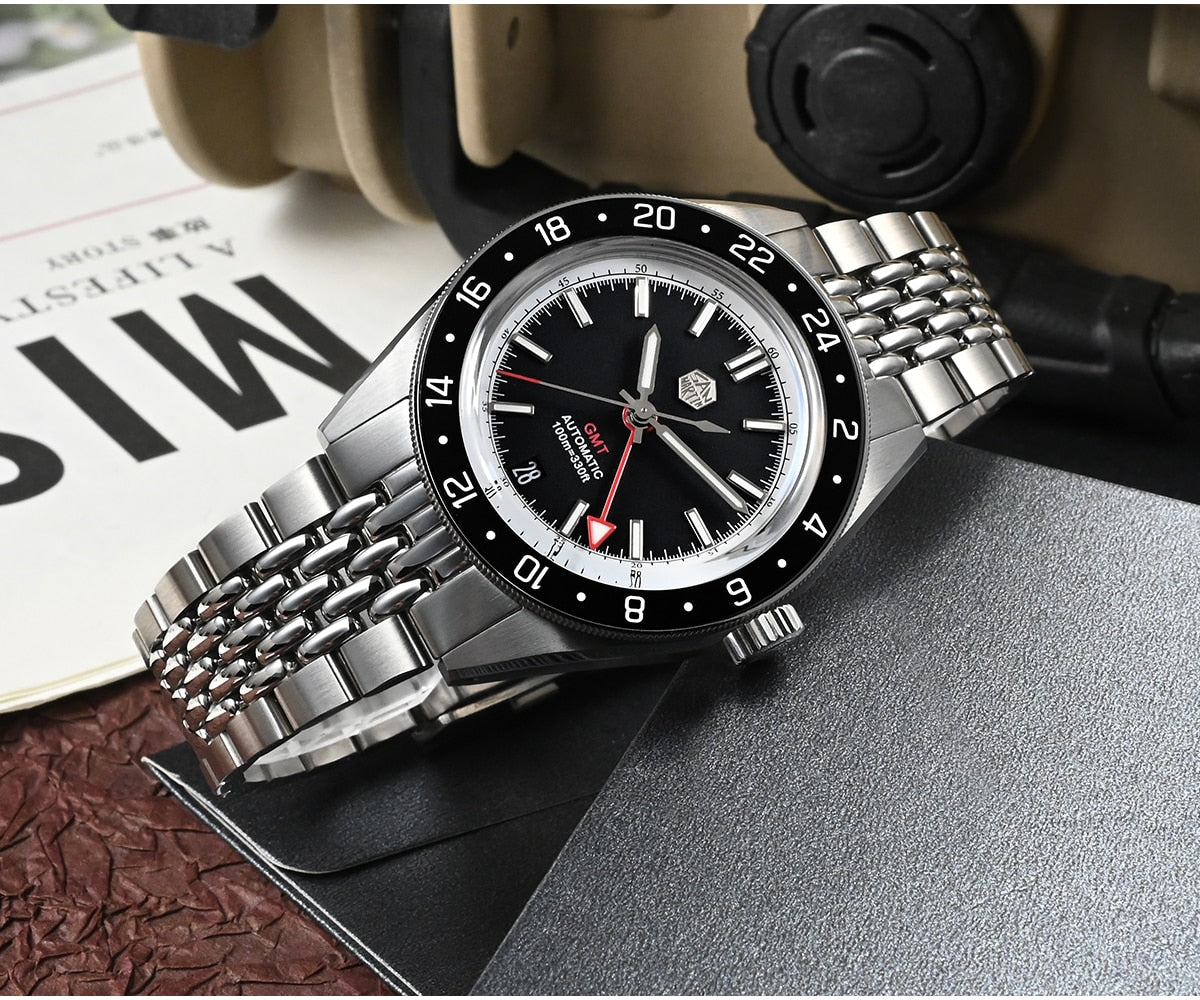 San Martin Original Design NH34 39.5mm GMT Watch SN0116