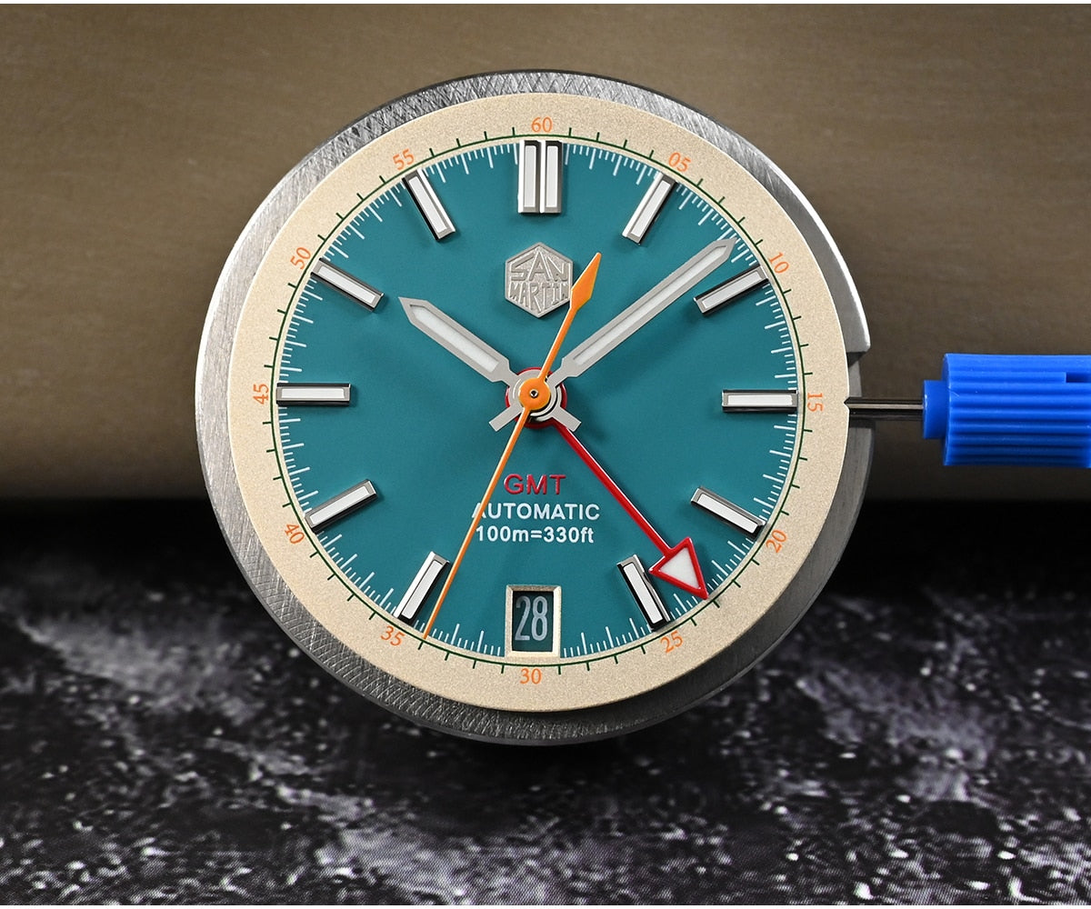 San Martin Original Design NH34 39.5mm GMT Watch SN0116