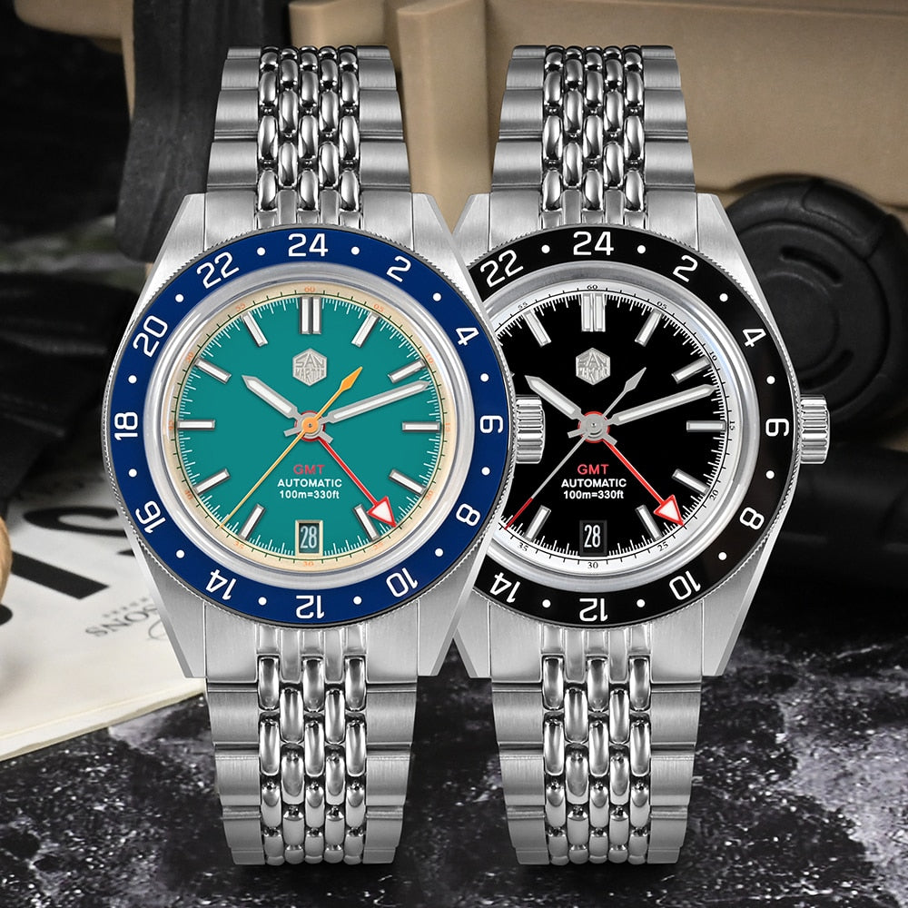 San Martin Original Design NH34 39.5mm GMT Watch SN0116