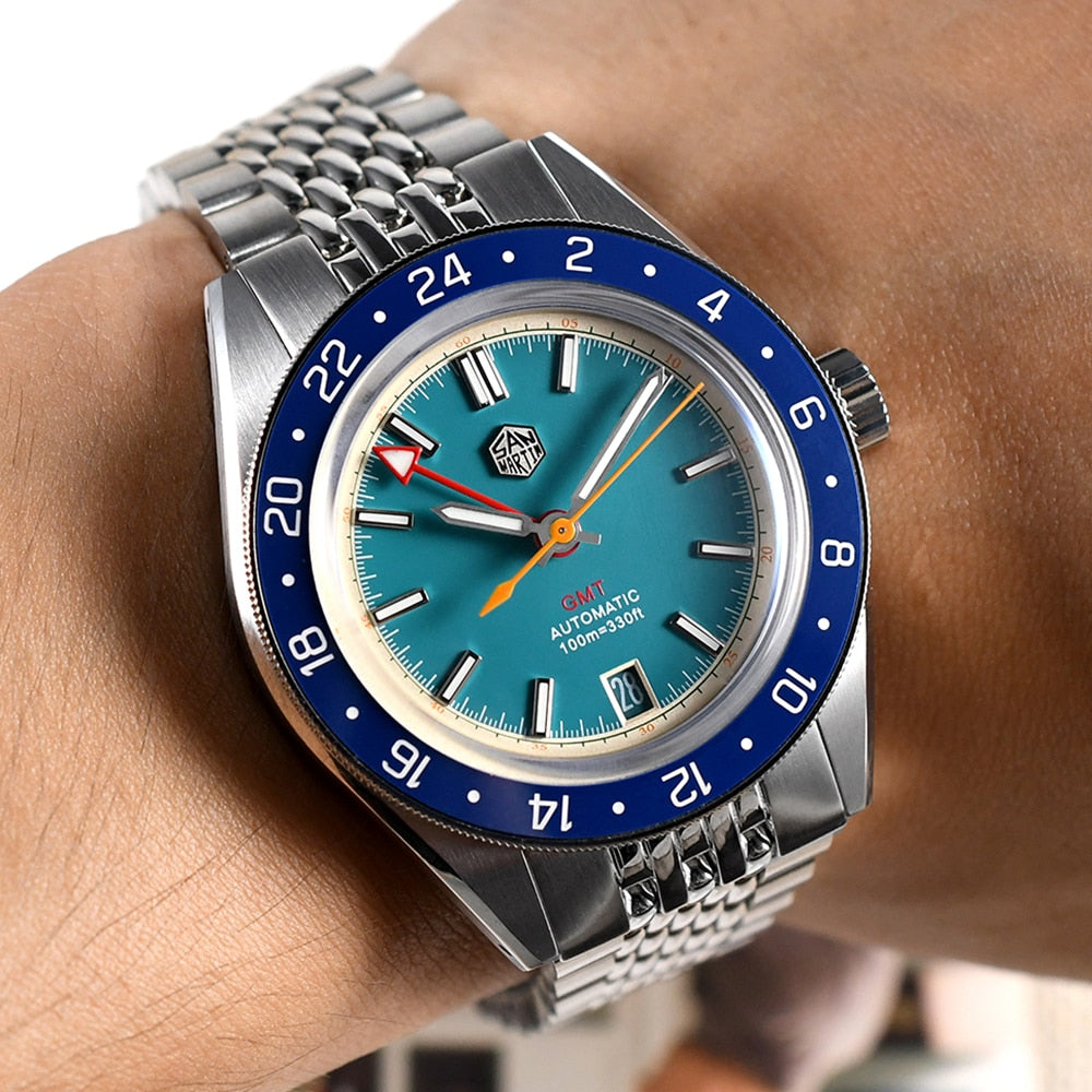 San Martin Original Design NH34 39.5mm GMT Watch SN0116