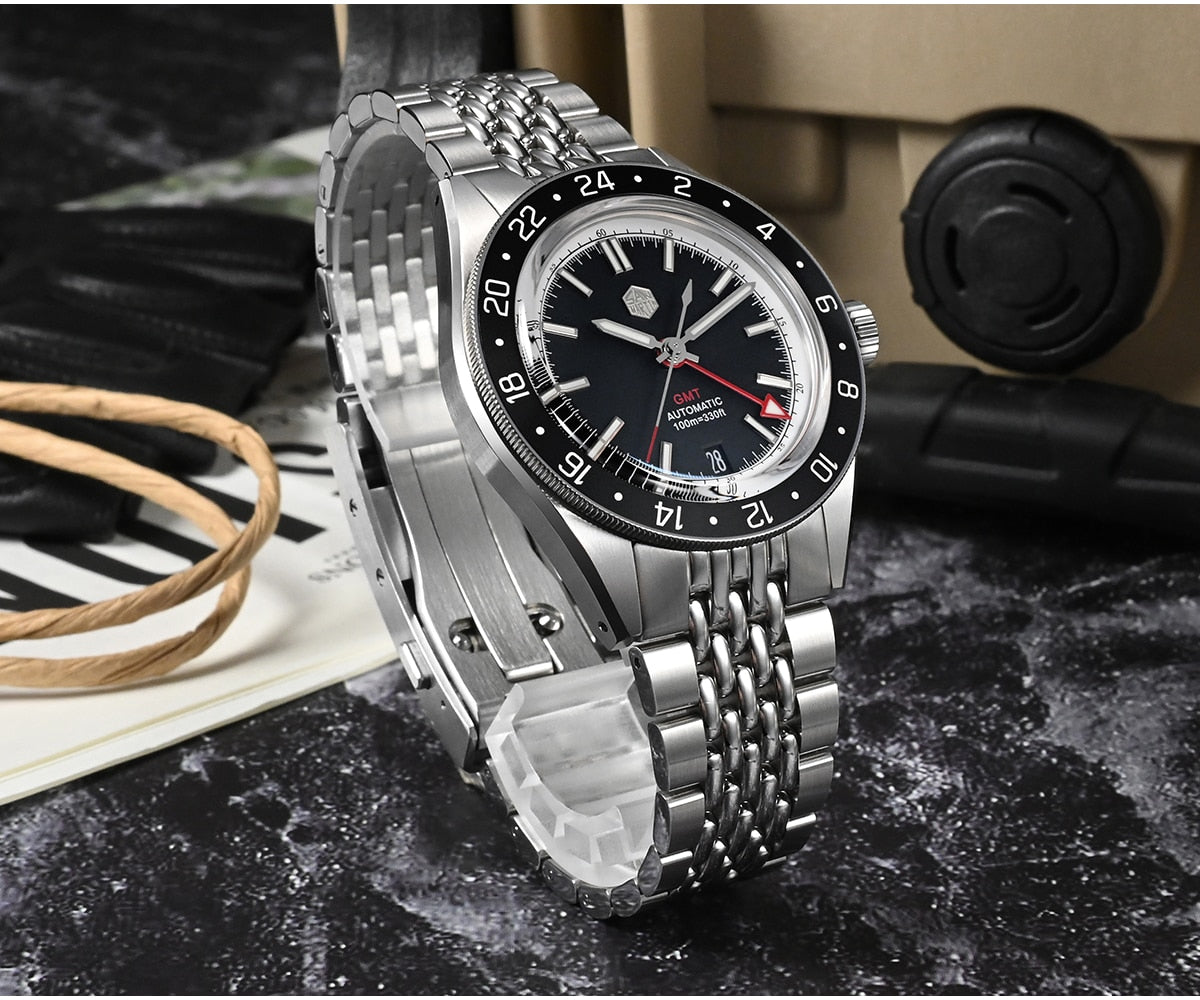 San Martin Original Design NH34 39.5mm GMT Watch SN0116