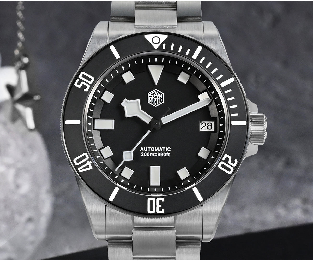 Watchdives x San Martin Classic 39mm Automatic Dive Watch SN0121G