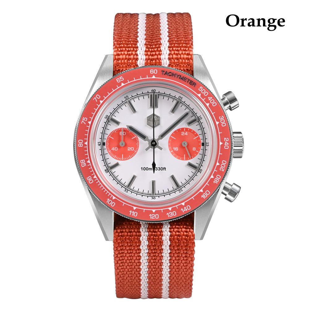 San Martin Original Design Chronograph VK64 Quartz Watch