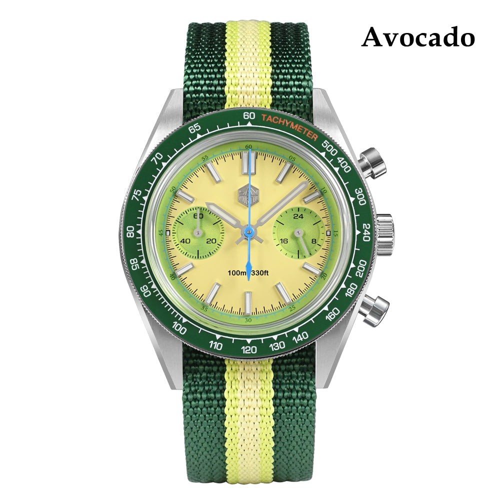 San Martin Original Design Chronograph VK64 Quartz Watch