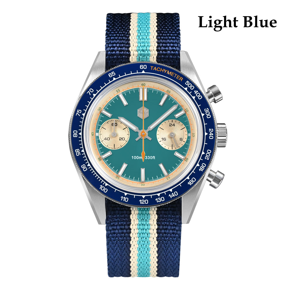 San Martin Original Design Chronograph VK64 Quartz Watch
