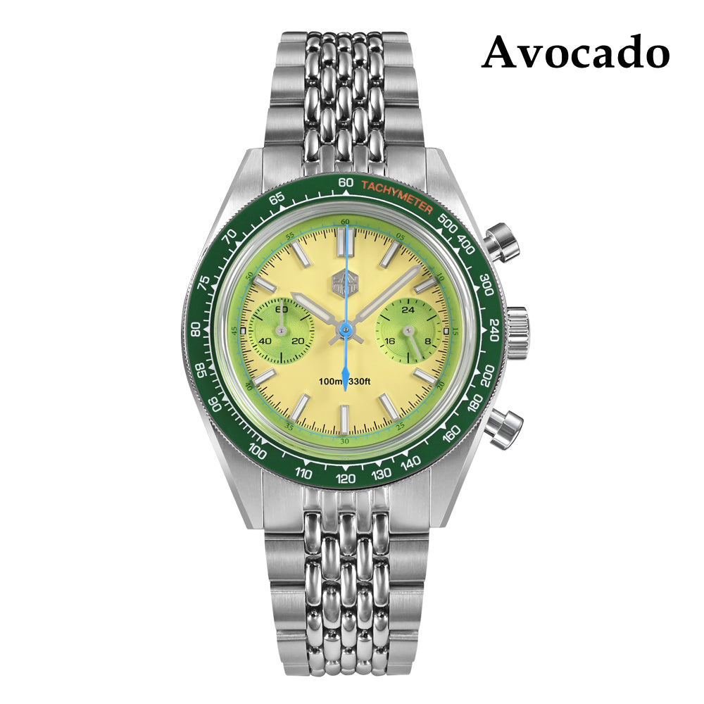 San Martin Original Design Chronograph VK64 Quartz Watch