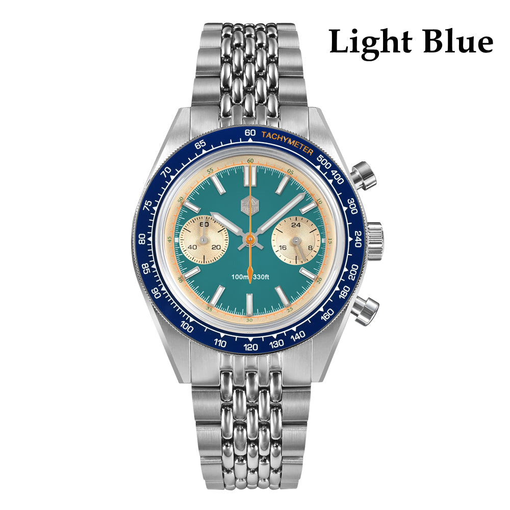 San Martin Original Design Chronograph VK64 Quartz Watch