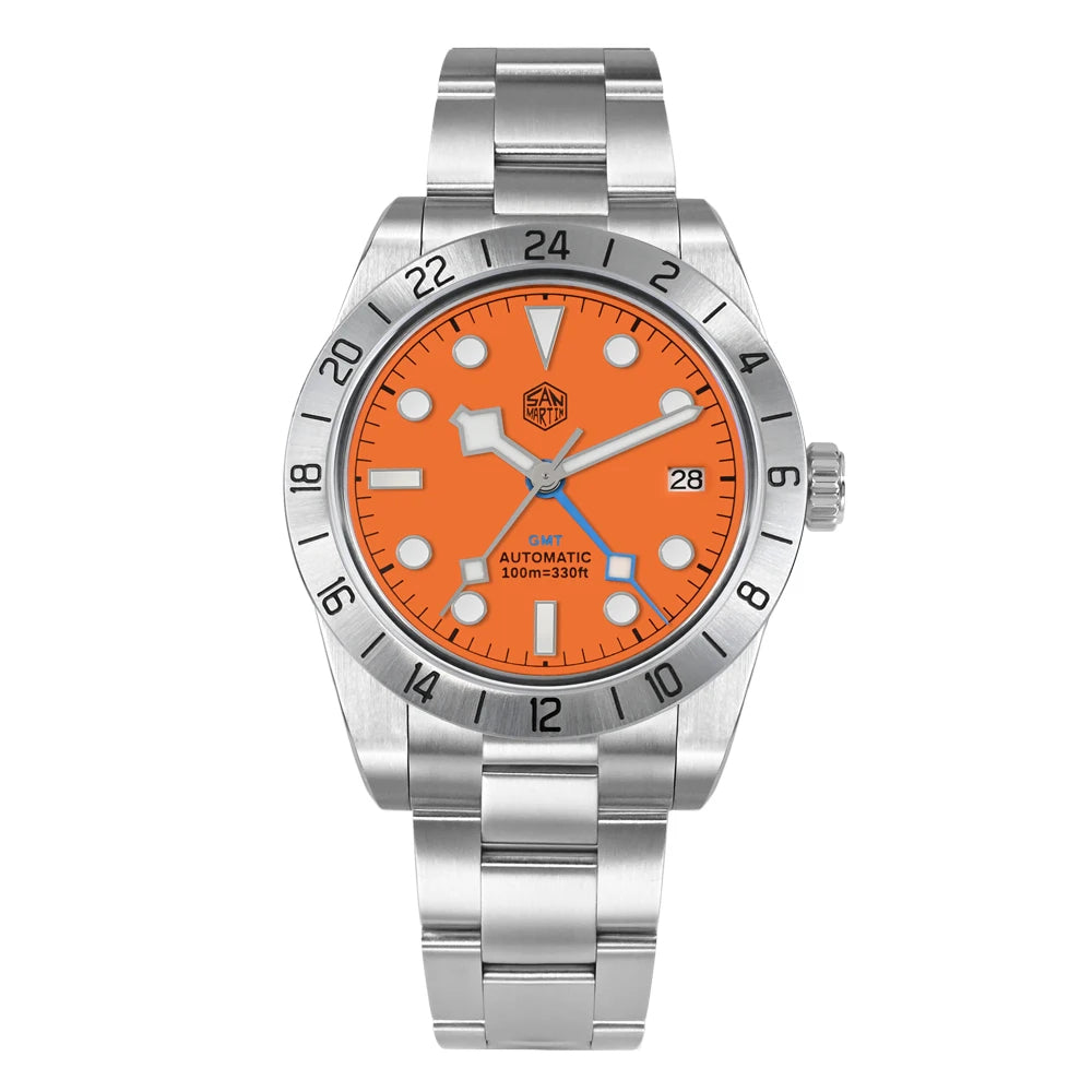 San Martin 39mm BB NH34 GMT Watch SN0054E