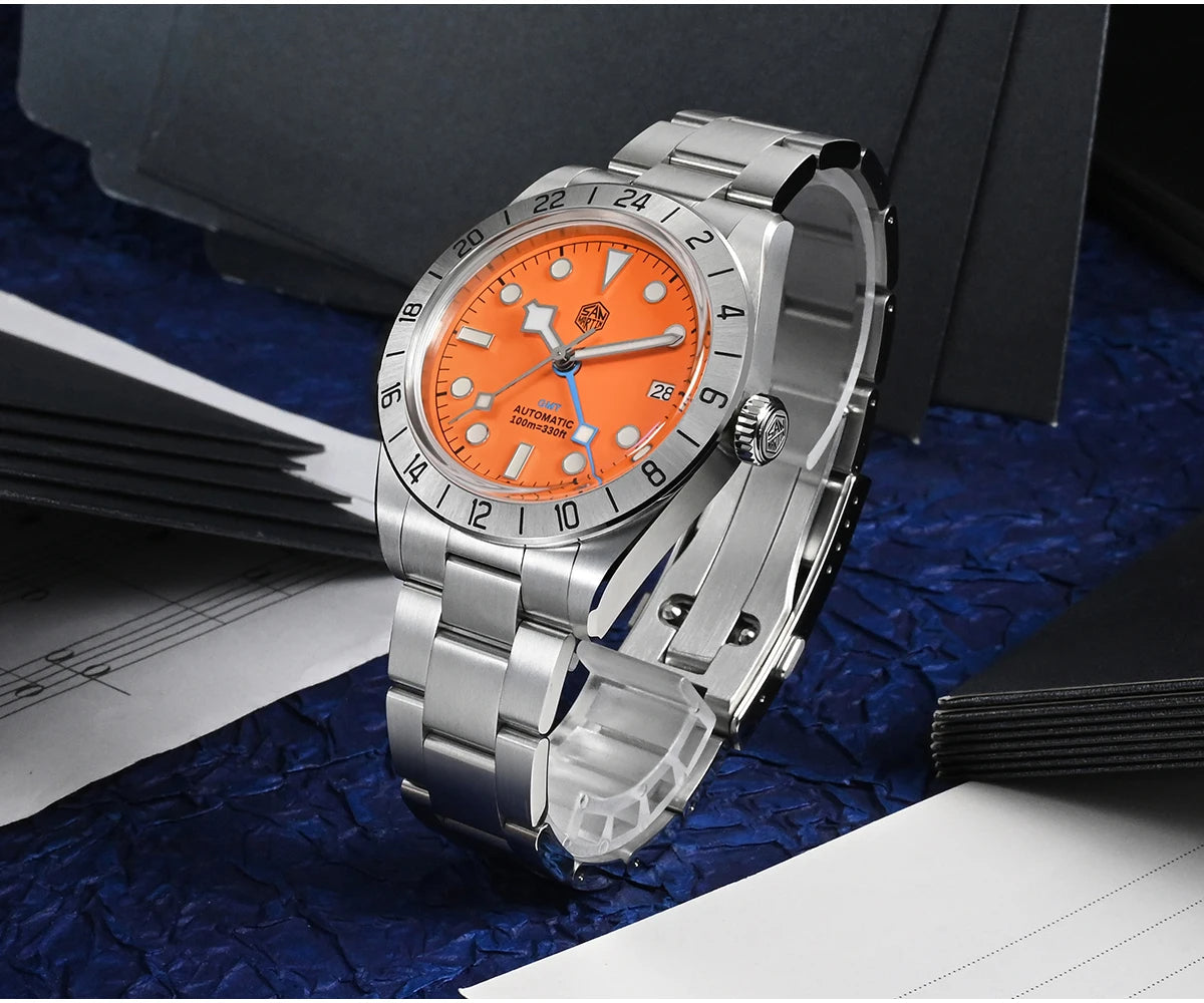 San Martin 39mm BB NH34 GMT Watch SN0054E