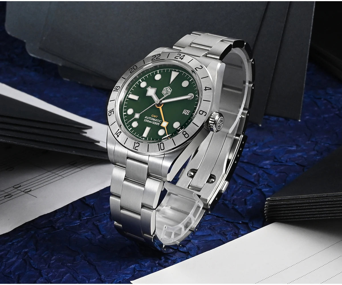 San Martin 39mm BB NH34 GMT Watch SN0054E