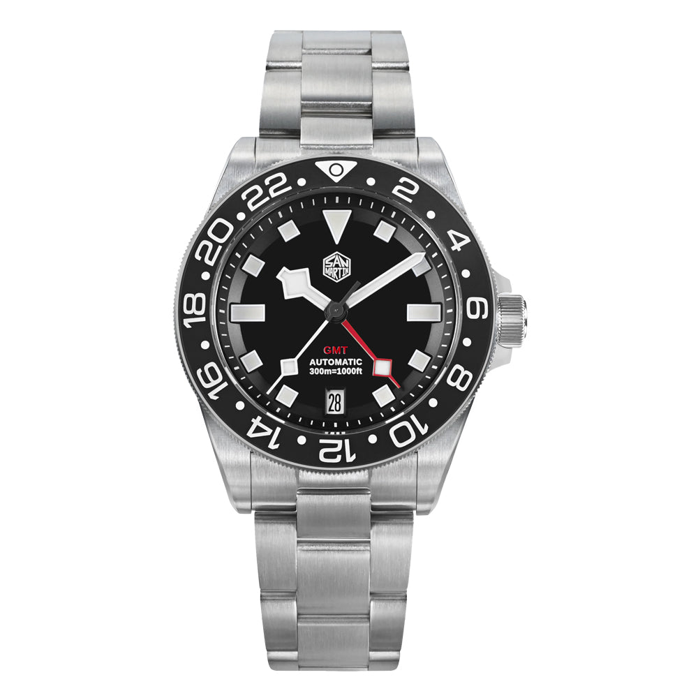★EU warehouse★Watchdives x San Martin Titanium NH34 GMT Watch SN0121TC