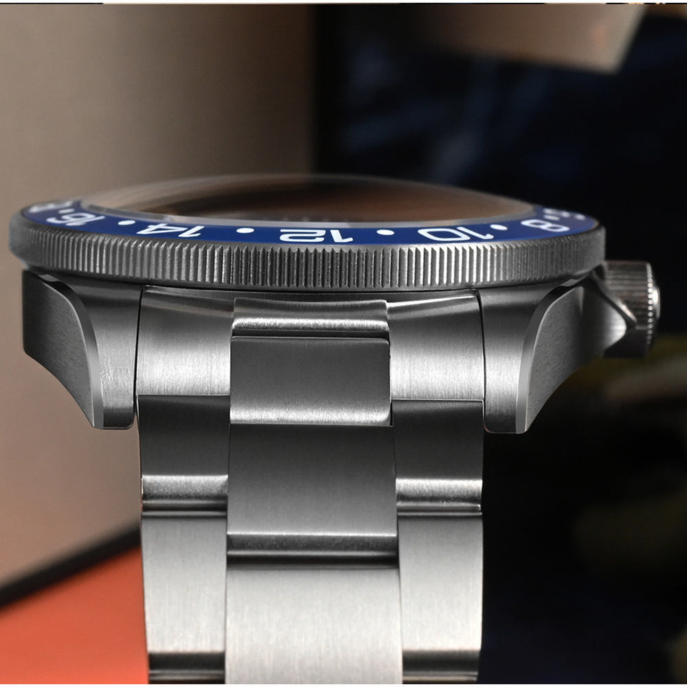 ★EU warehouse★Watchdives x San Martin Titanium NH34 GMT Watch SN0121TC