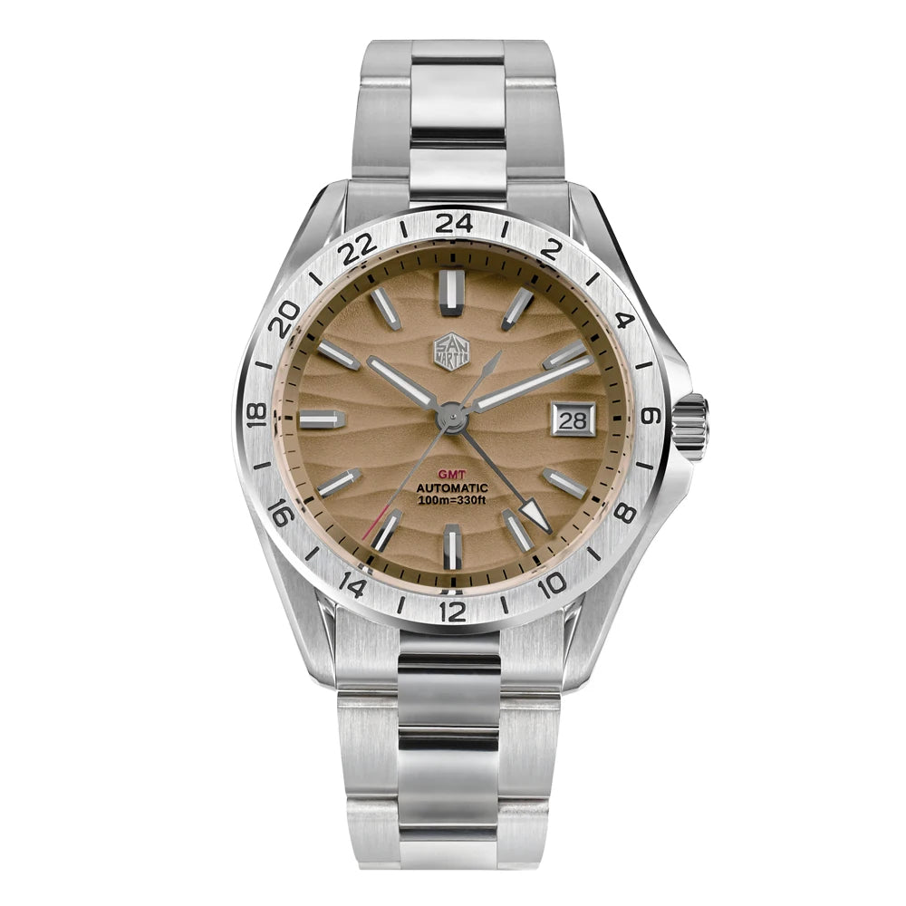 San Martin  New NH34 39mm GMT Watch SN0129