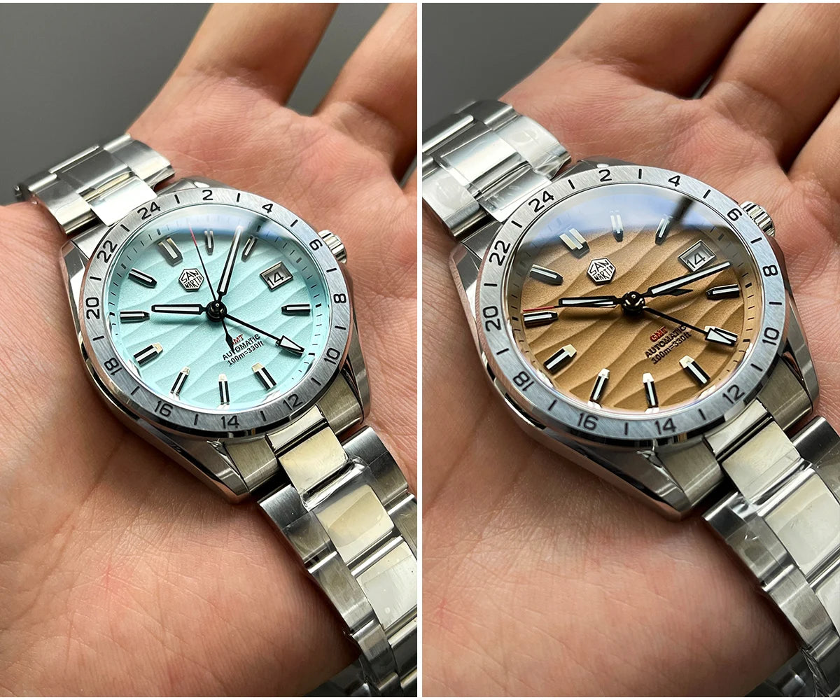 San Martin  New NH34 39mm GMT Watch SN0129