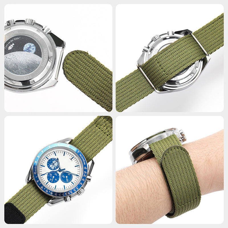 Magic Tape Soft Nylon Watchband 20mm/22mm