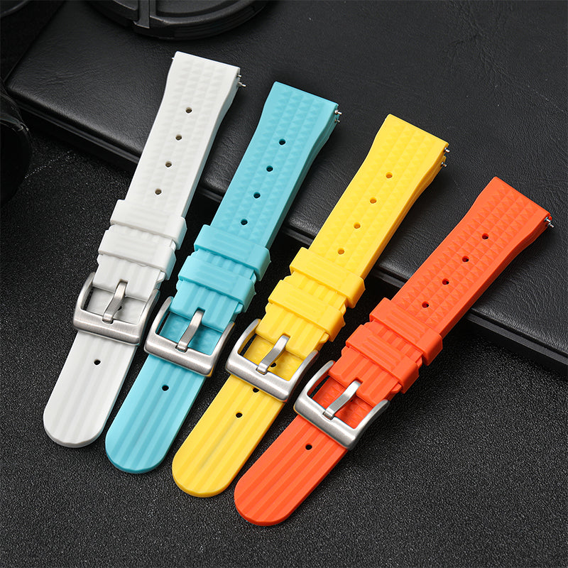 ★Special Offer★Watchdives Soft Waffle Rubber Dive Strap