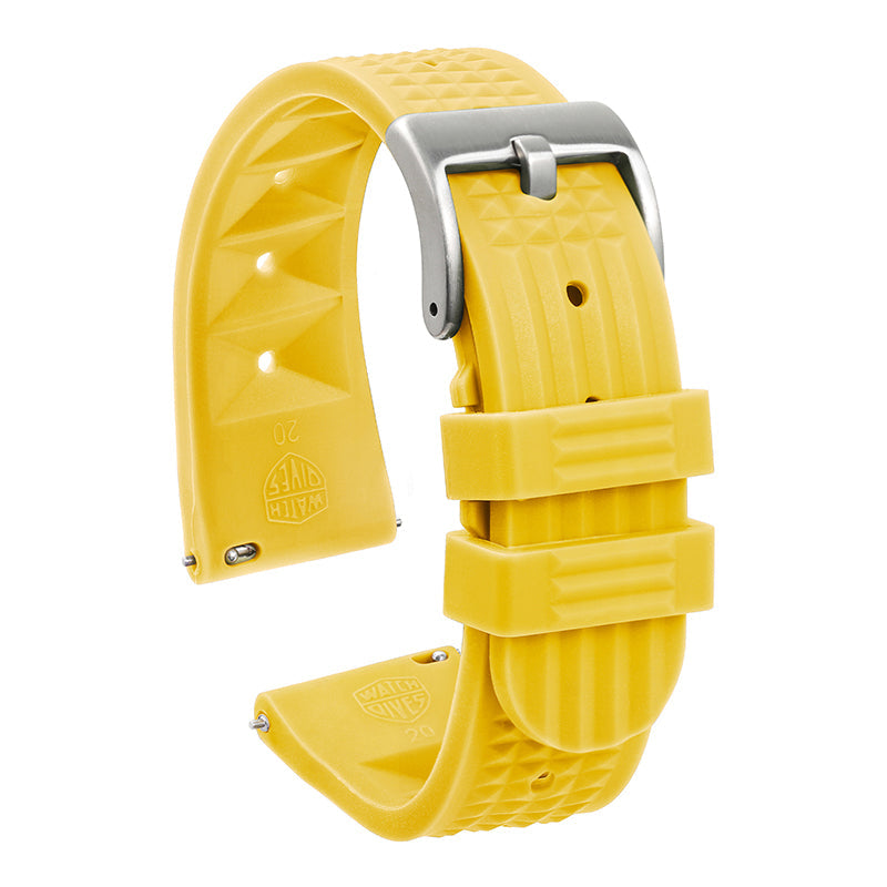 ★Special Offer★Watchdives Soft Waffle Rubber Dive Strap
