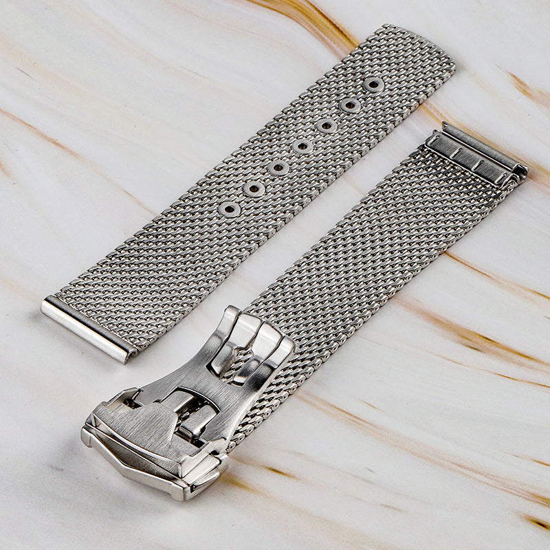 Hole Adjustable Mesh Watch Straps 18mm/20mm/22mm