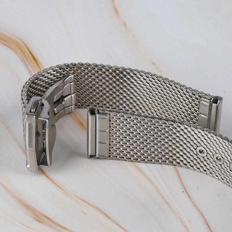 Hole Adjustable Mesh Watch Straps 18mm/20mm/22mm