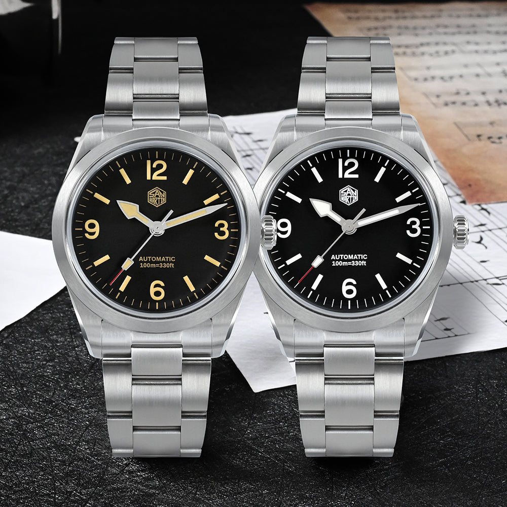 San Martin 38mm Vintage Mechanical Watch SN0107 V1/V2