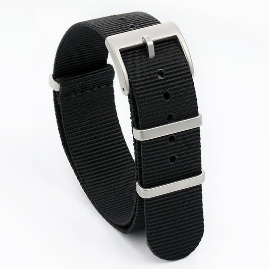 Nylon Watch Band with Sandblasting Buckle