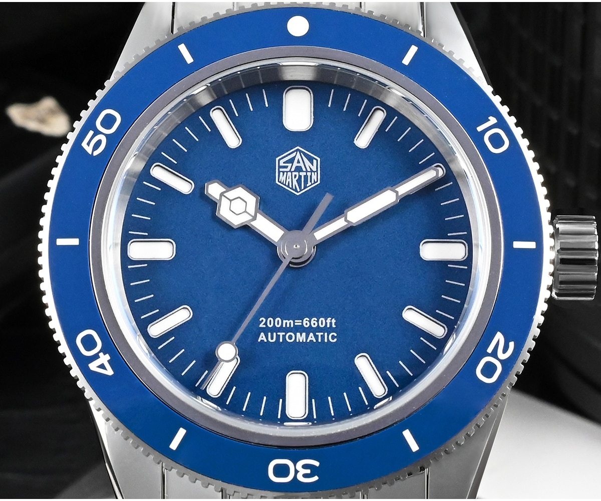 San Martin 39.5mm Sandwich Dial Watch SN051-G2