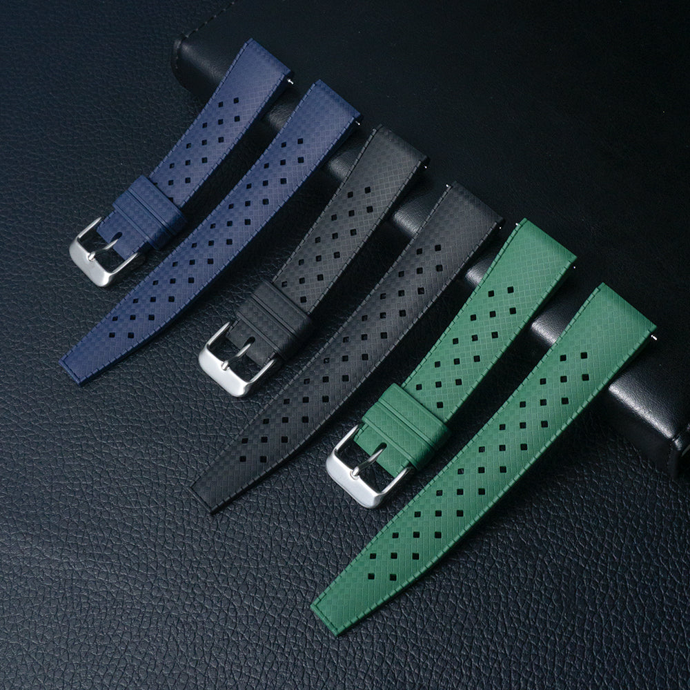 Premium-Grade Tropical FKM Rubber Watch Strap