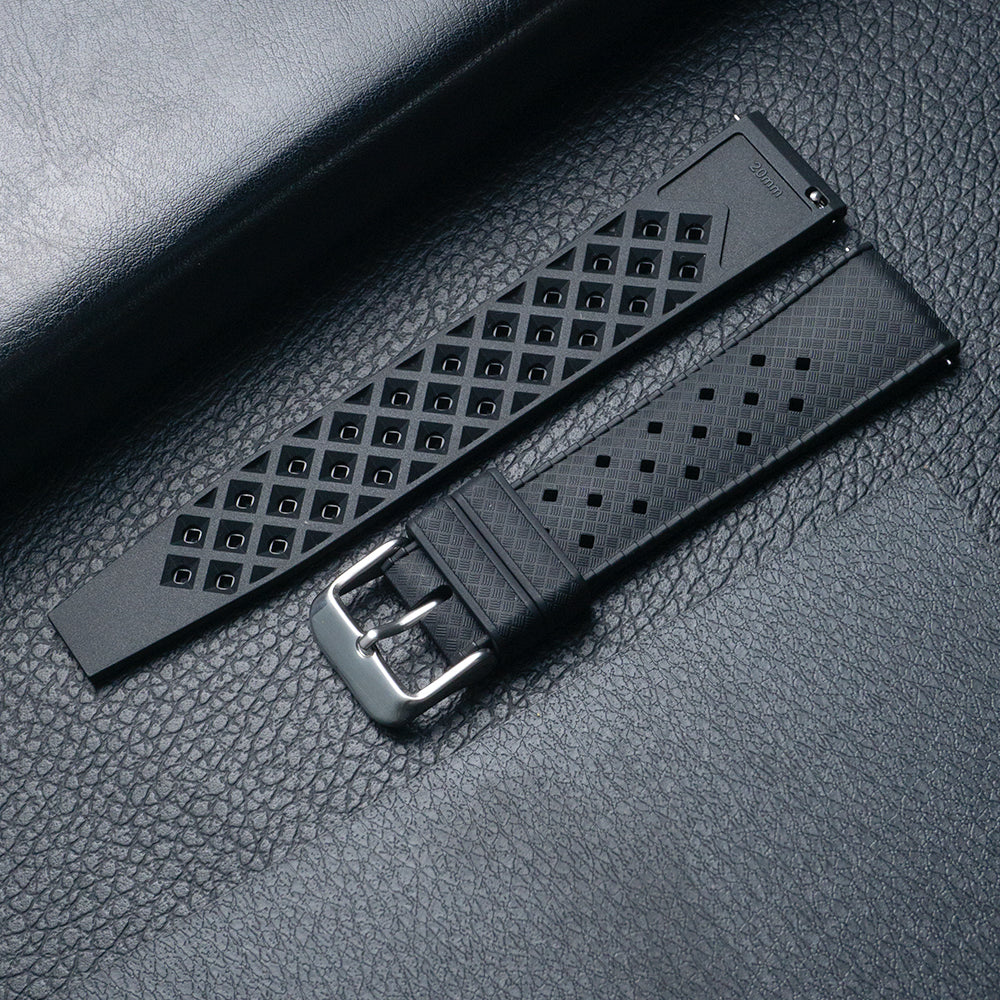 Premium-Grade Tropical FKM Rubber Watch Strap