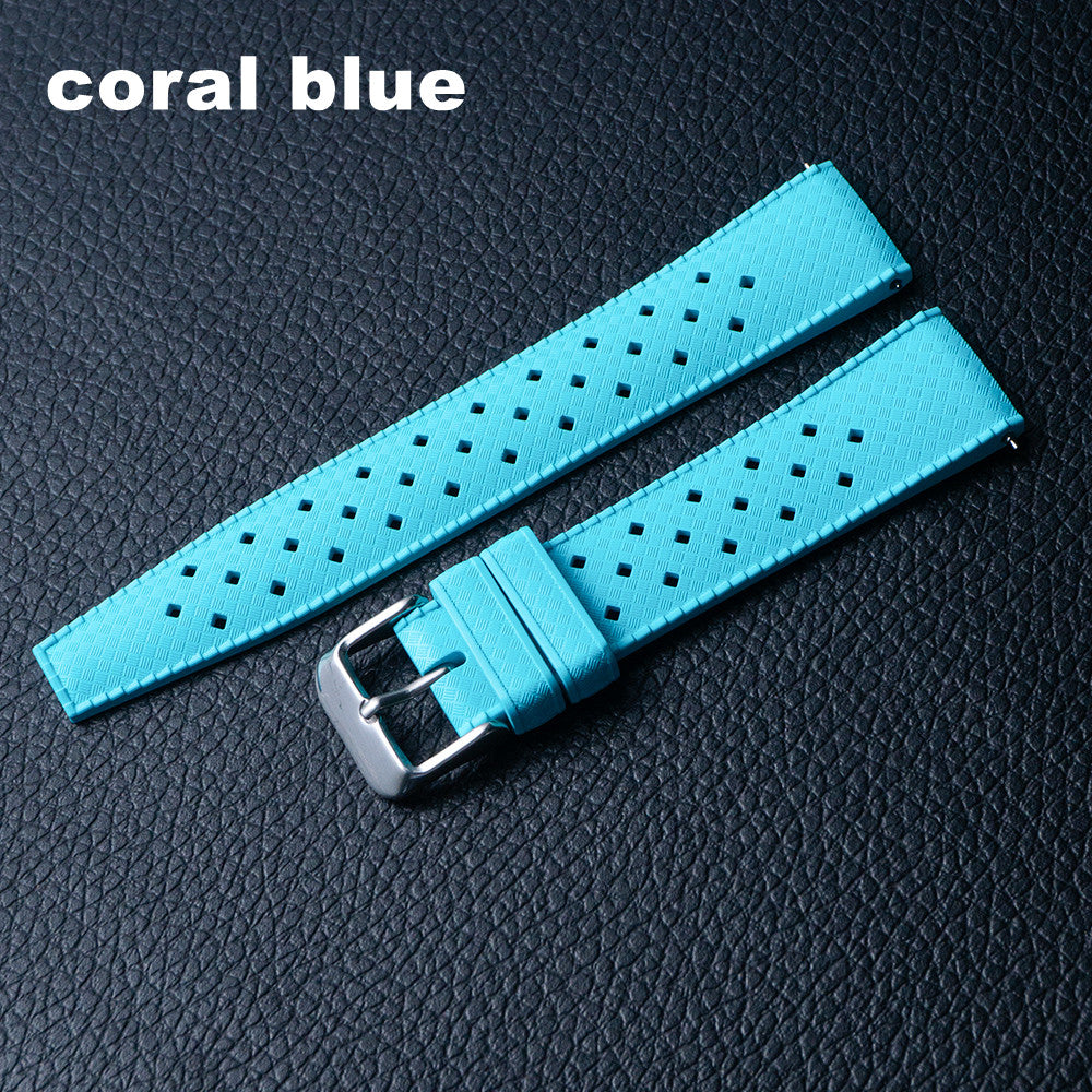Premium-Grade Tropical FKM Rubber Watch Strap