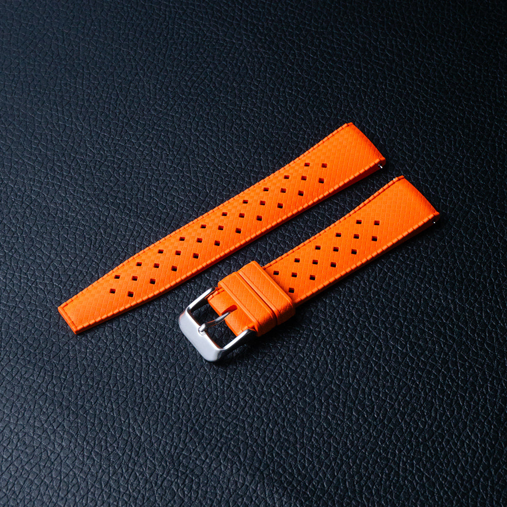 Premium-Grade Tropical FKM Rubber Watch Strap