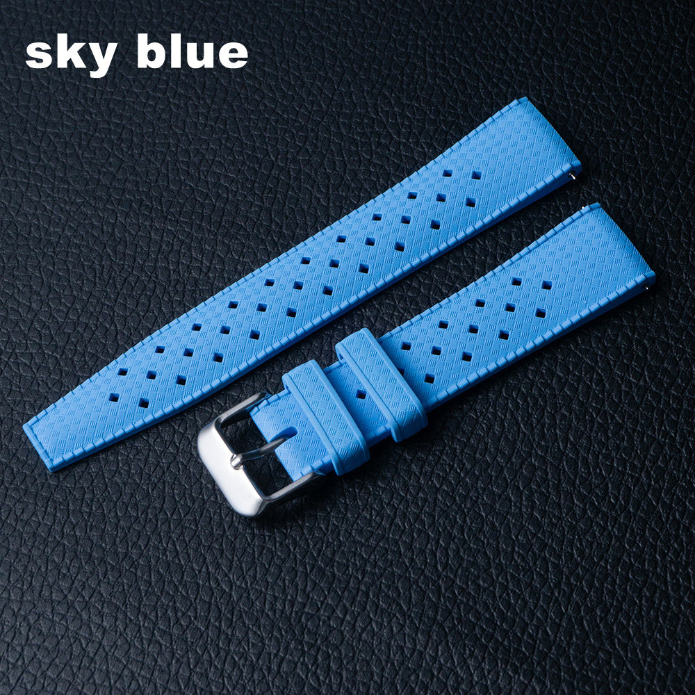 Premium-Grade Tropical FKM Rubber Watch Strap