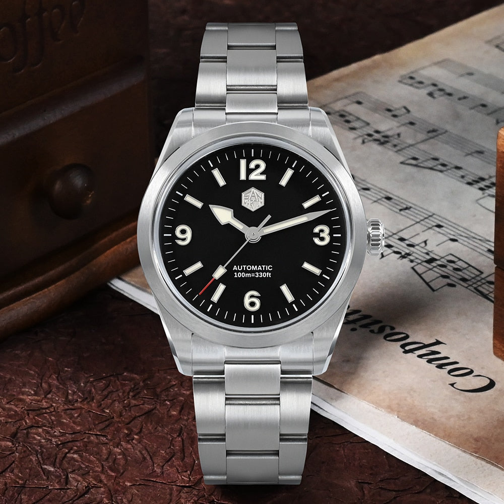 San Martin 36mm Vintage Mechanical Watch SN0107GX V1/V2